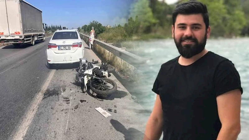 Manavgat’ta feci kaza: Motosiklet sürücüsü hayatını kaybetti