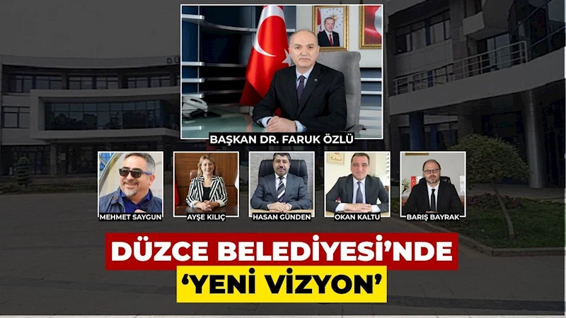 Düzce Belediyesinde iki başkan yardımcısı değişti