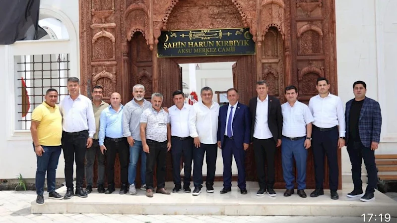 Antalya Aksu Merkez Cami açıldı! Başkan Yıldırım’dan hayırsever iş insanına teşekkür