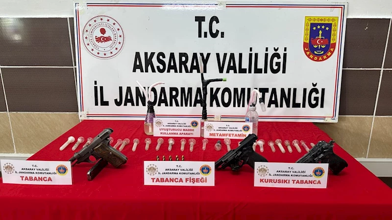 Aksaray’da zehir tacirine darbe: Silah ve metamfetamin ele geçirildi