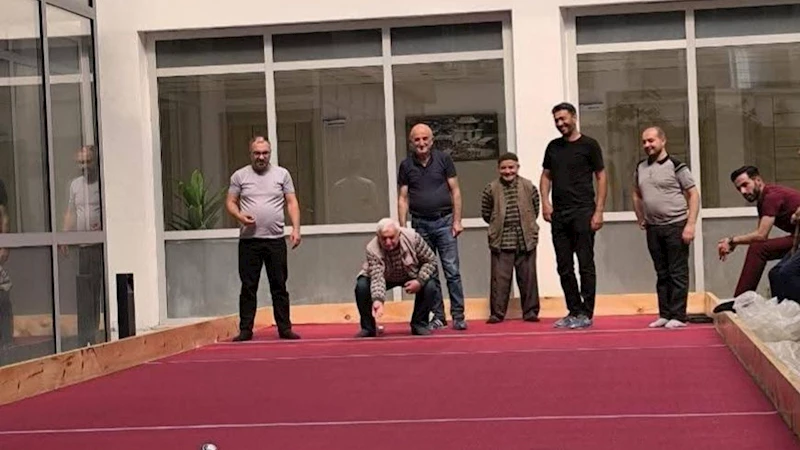 Kars’ta ulu çınarlar Bocce Sahası