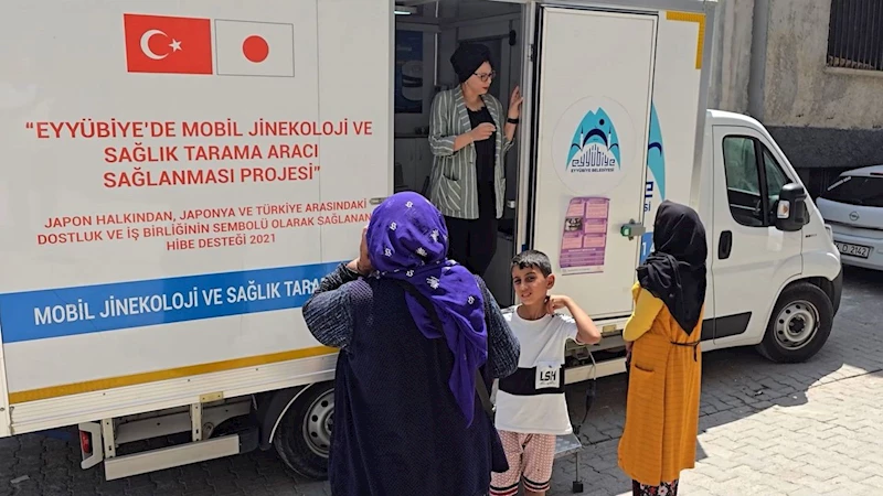 Eyyübiye Belediyesi Mobil Sağlık Tarama Aracı görevde