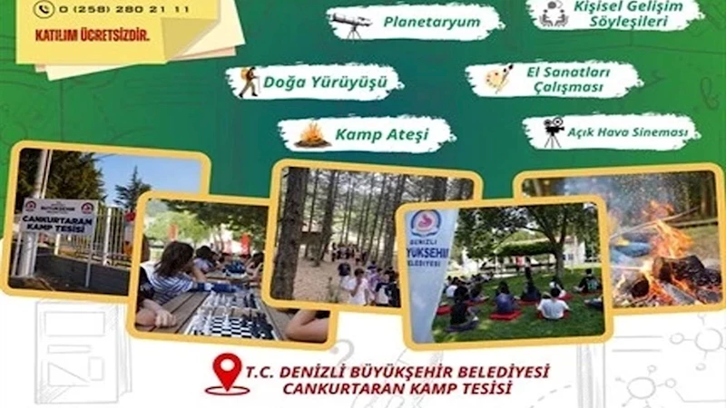 Denizli Büyükşehir’den liselilere özel yaz kampı