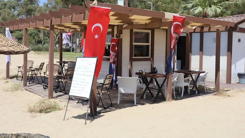 Pamucak Sahili’nde Festival Büfe hizmete girdi