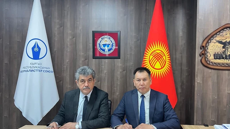 Türk Dünyası Gazeteciler Federasyonu ile Kırgızistan Gazeteciler Birliği arasında iş birliği protokolü imzalandı