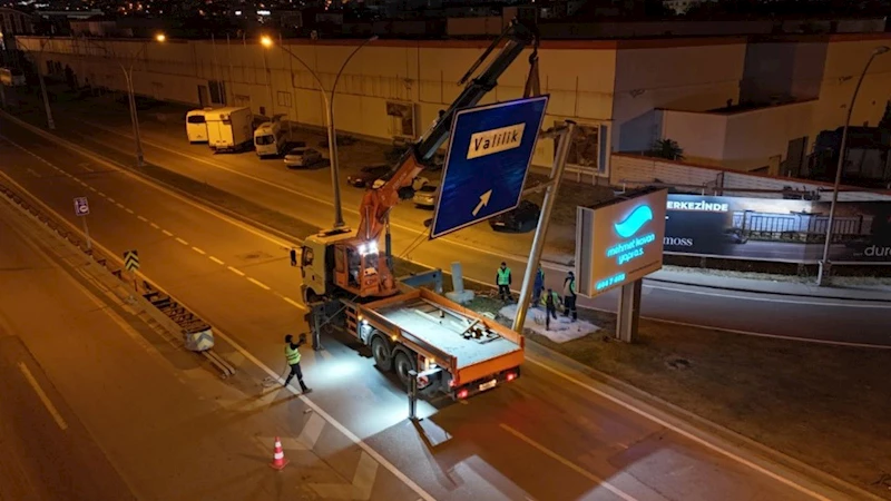 L tipi levhalar, trafik akışını rahatlatıyor