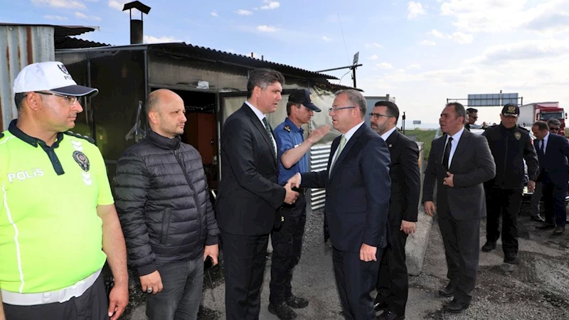 Vali Ziya Polat ve Milletvekili Adem Çalkın