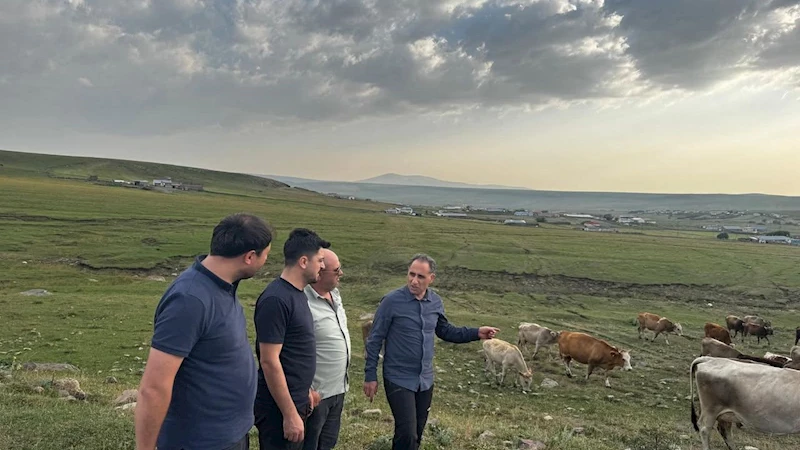 Hayvancılık yetkilileri Kars’ta incelemelerde bulundu