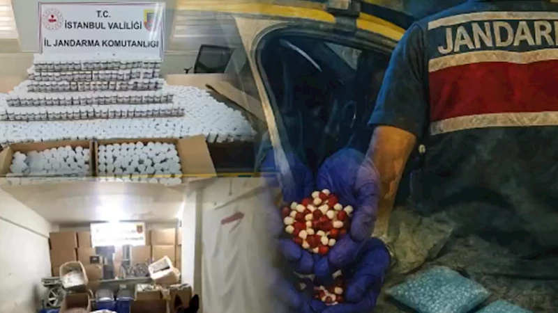 İstanbul’da 2 milyona yakın uyuşturucu hap ele geçirildi